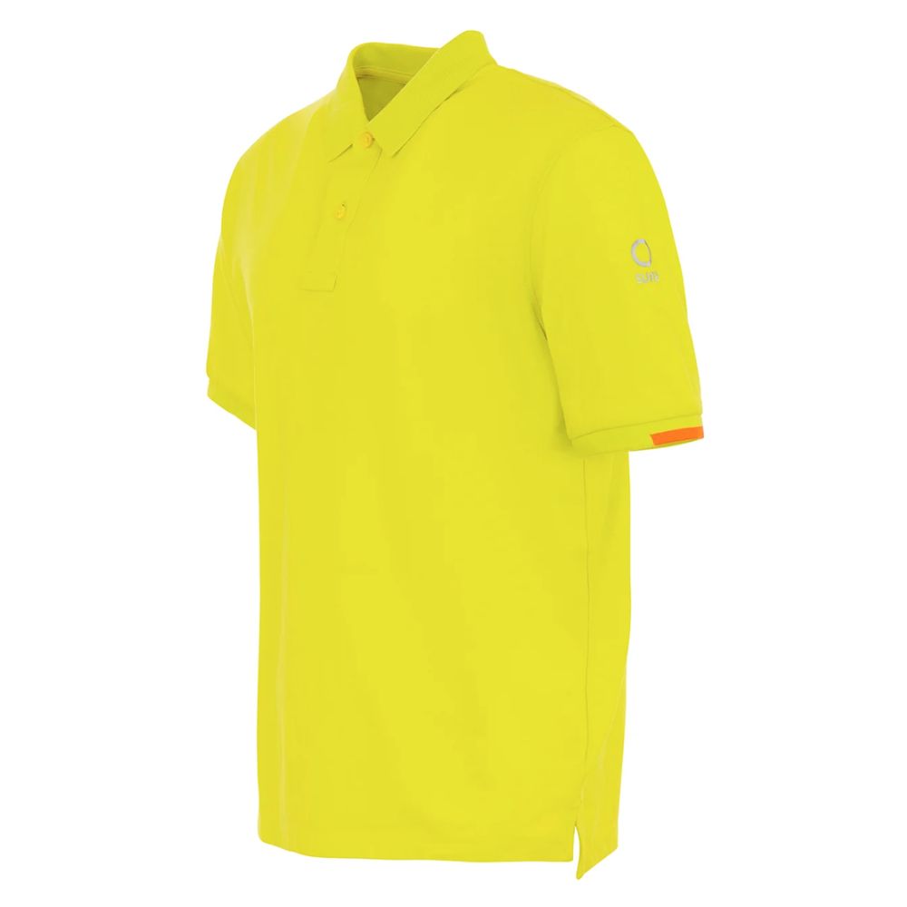 Yellow Cotton Polo Shirt - ventzia