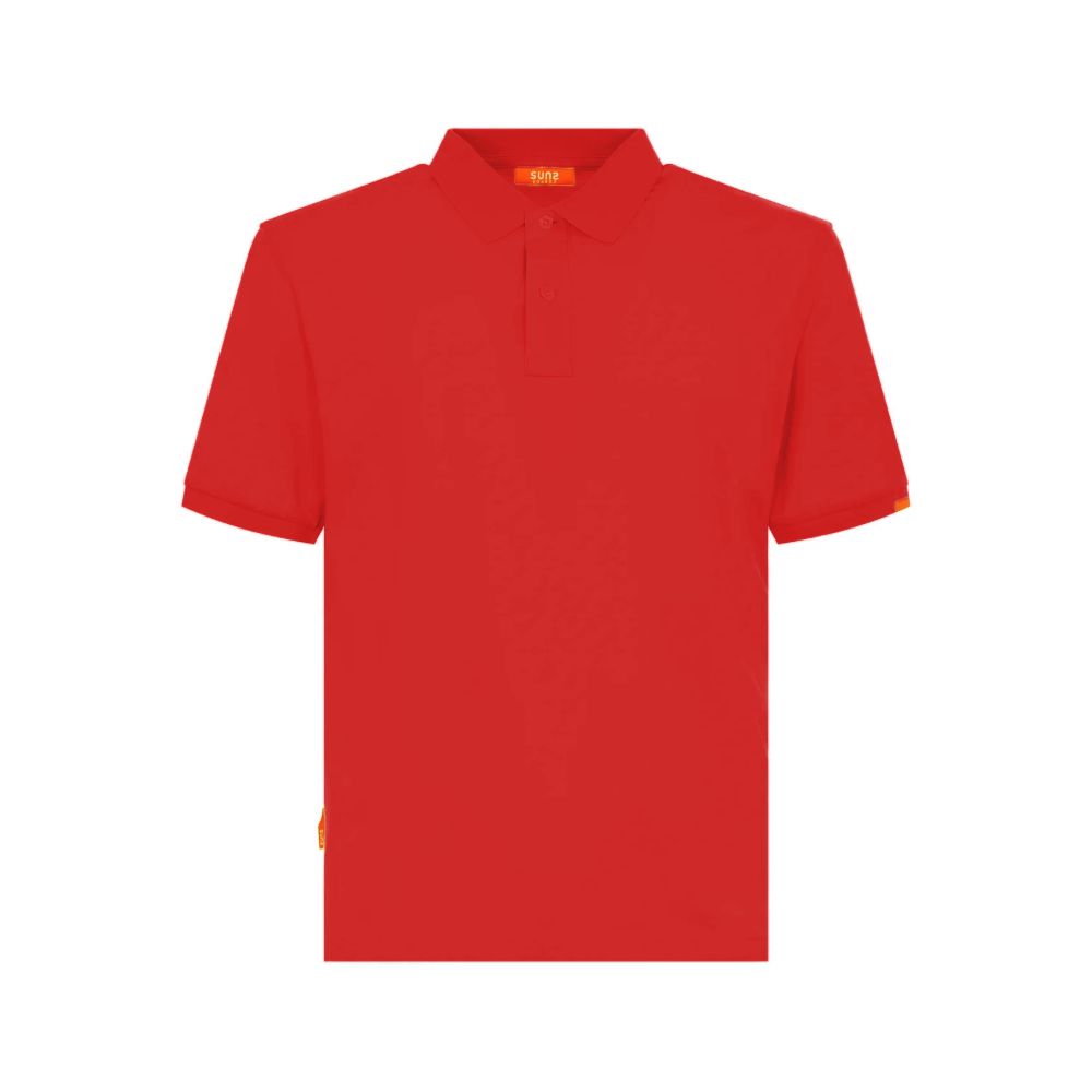 Red Cotton Polo Shirt - ventzia