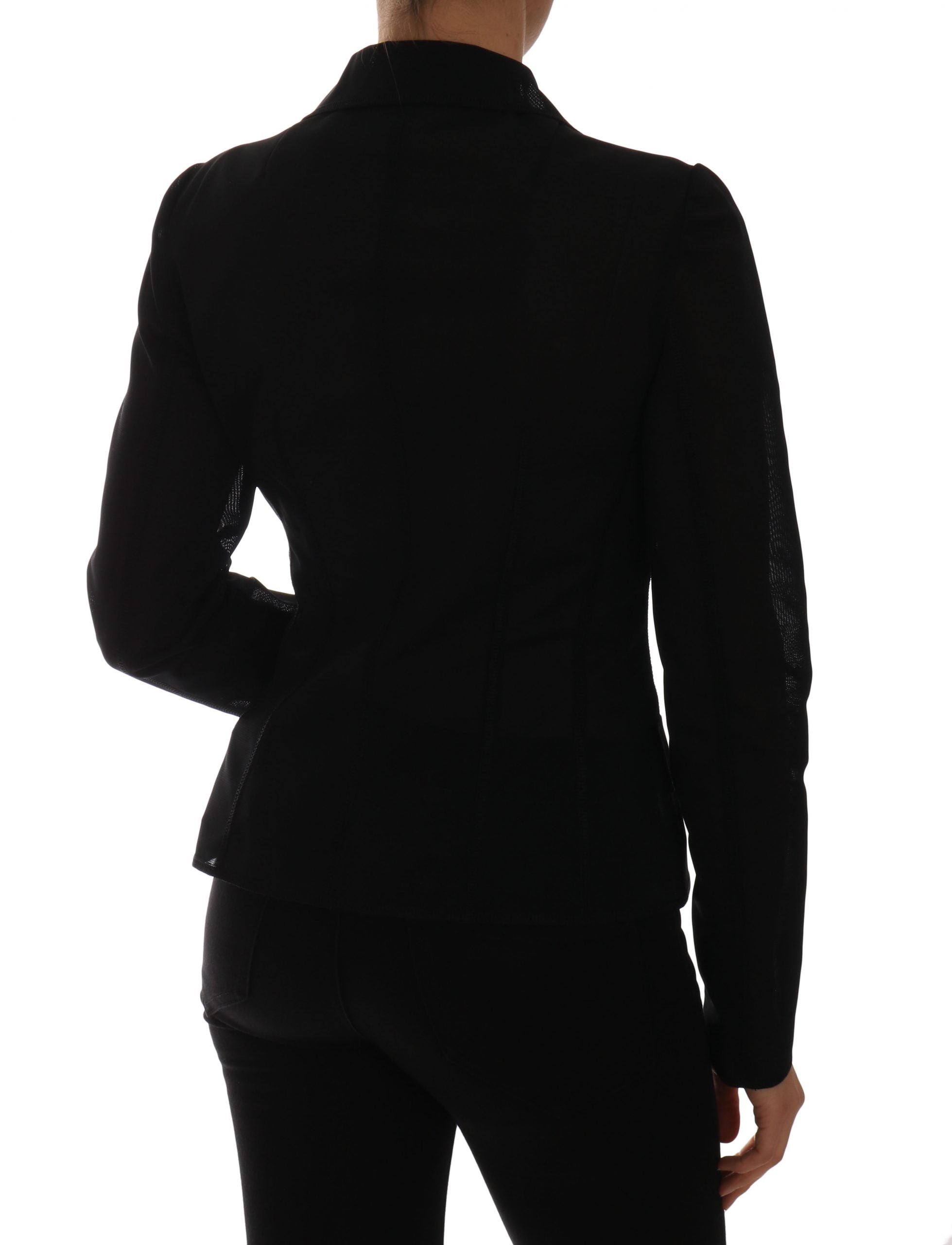 Semi-Transparent Darkgreen Nylon Blazer - ventzia
