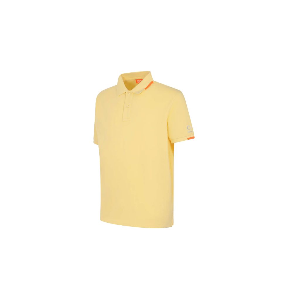 Yellow Cotton Polo Shirt - ventzia