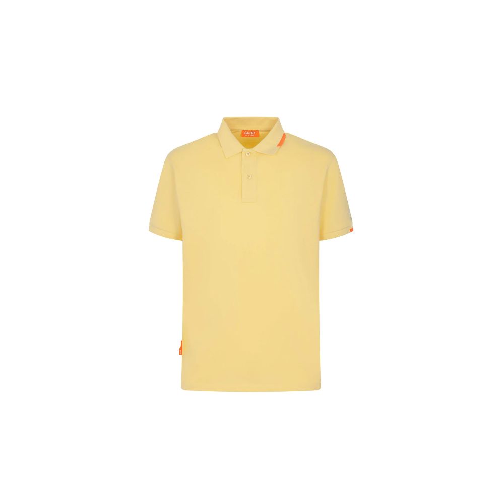 Yellow Cotton Polo Shirt - ventzia