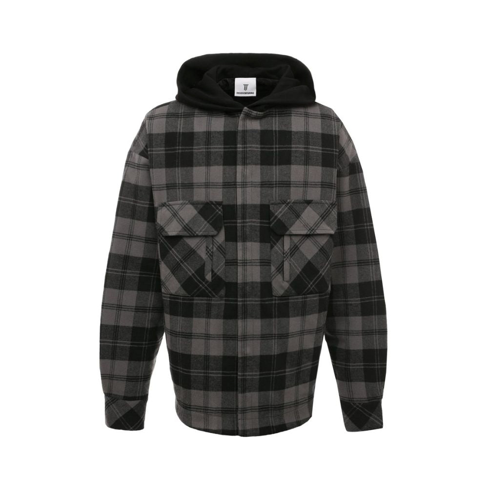 Gray Cotton Jacket - ventzia