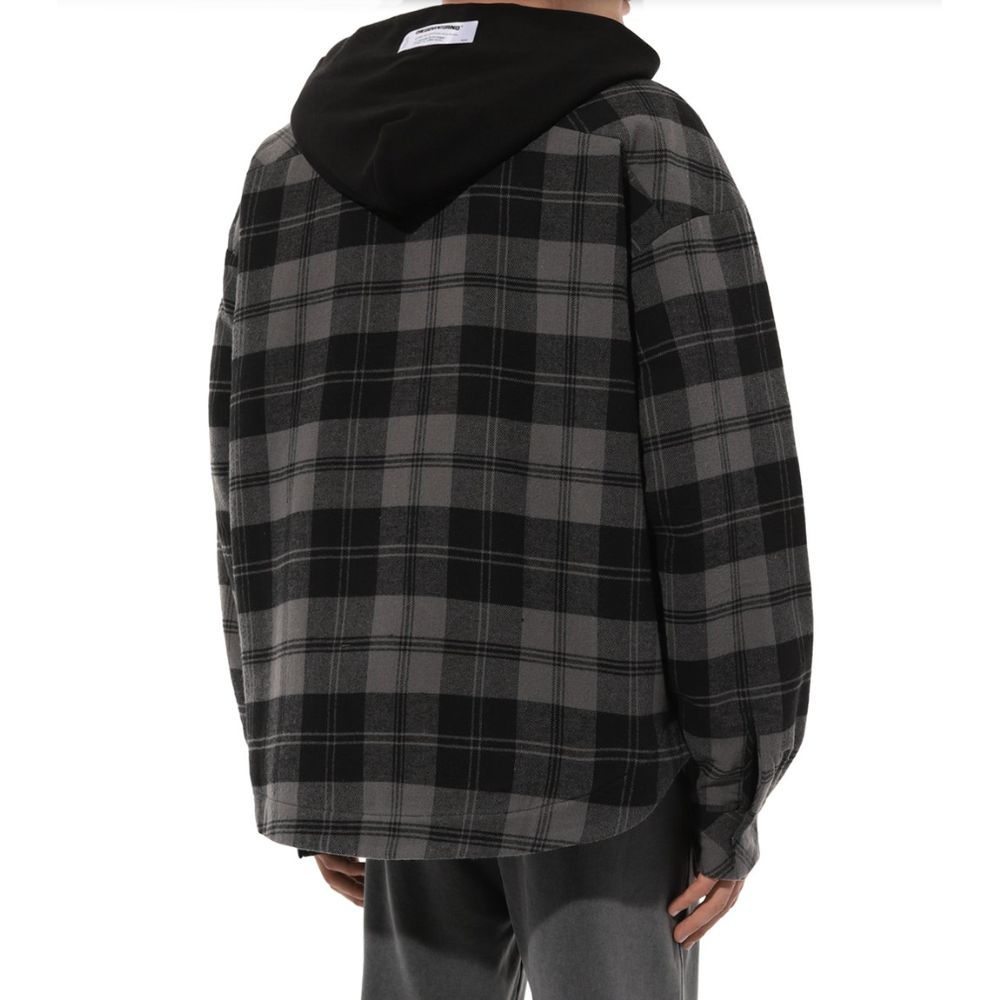 Gray Cotton Jacket - ventzia