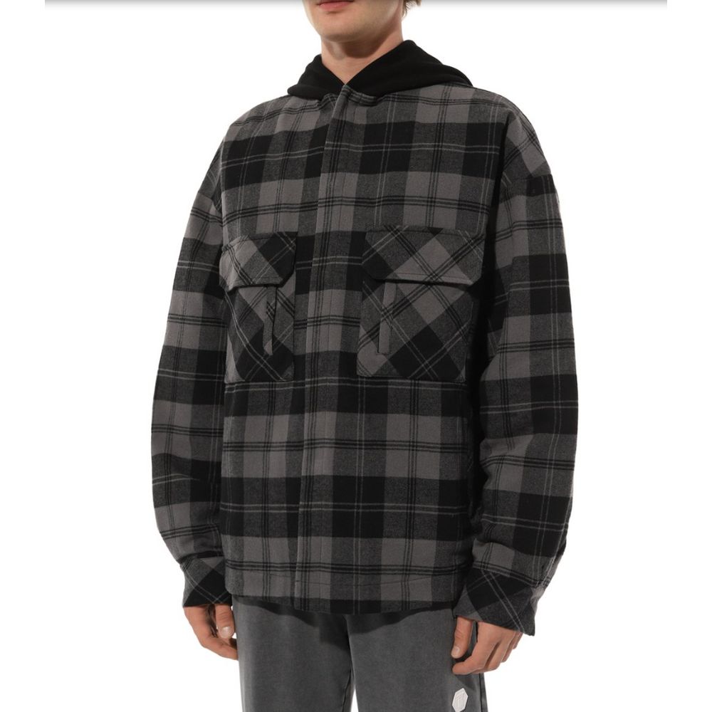 Gray Cotton Jacket - ventzia