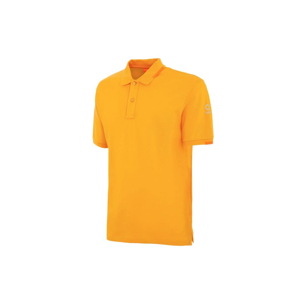 Orange Cotton Polo Shirt - ventzia