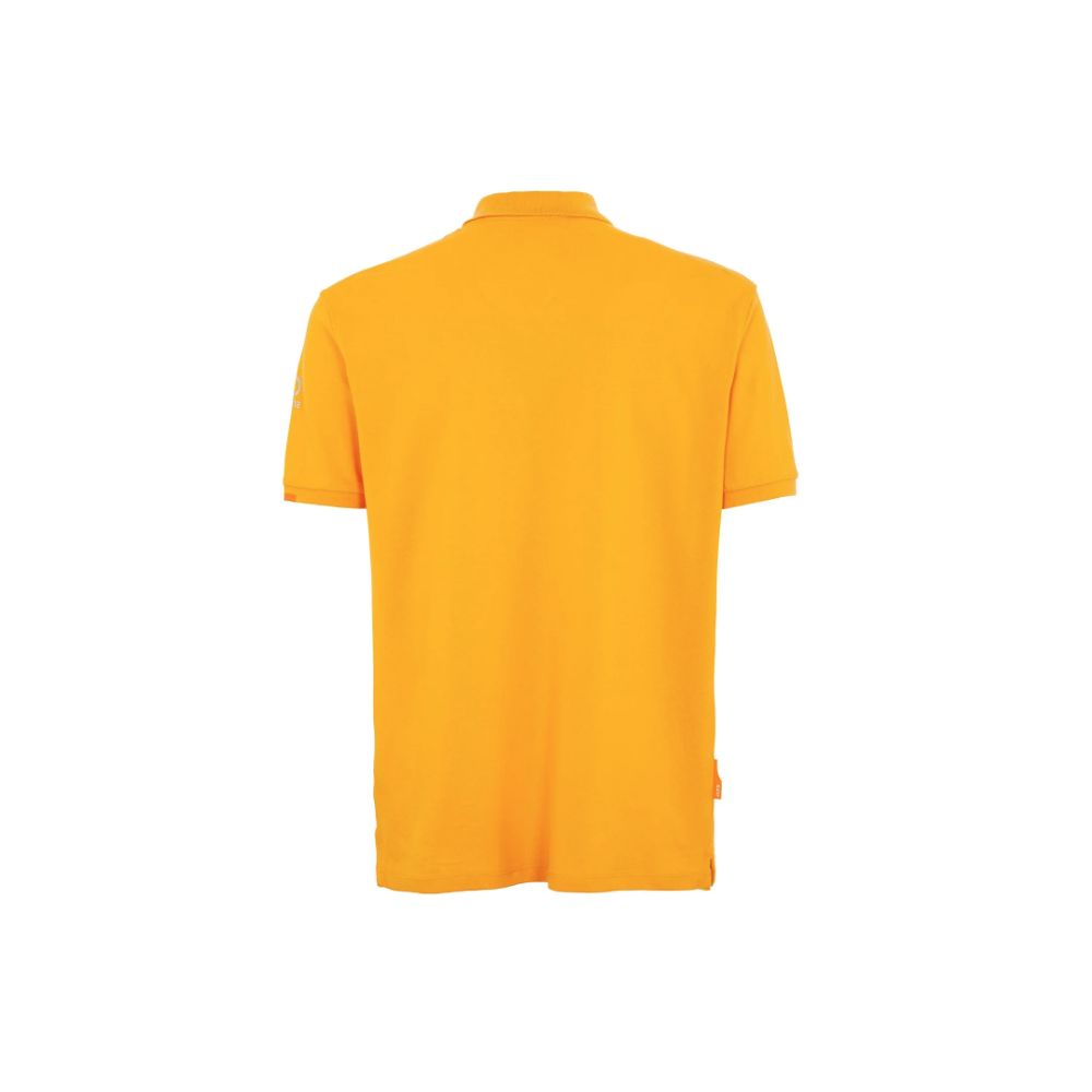 Orange Cotton Polo Shirt - ventzia