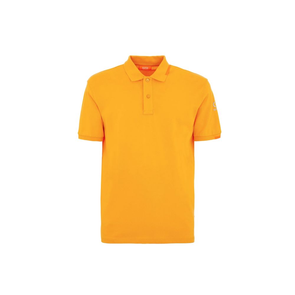 Orange Cotton Polo Shirt - ventzia