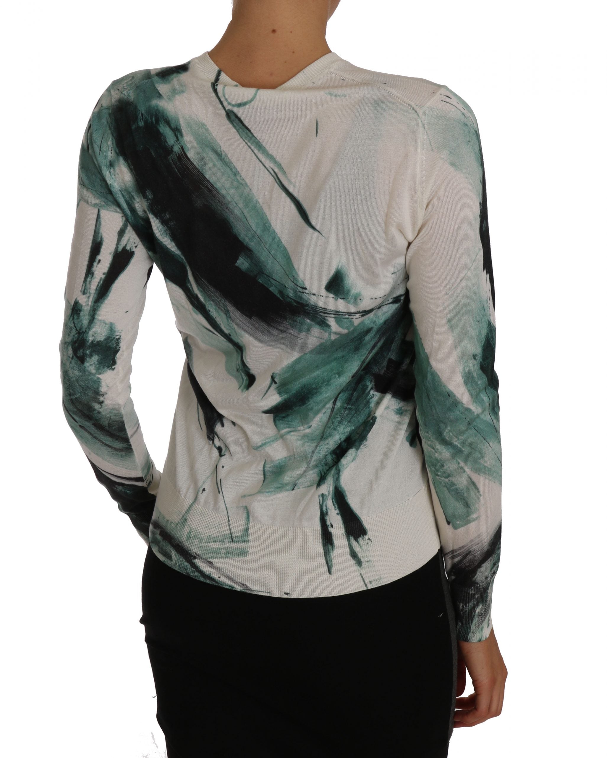 Elegant White Silk Lightweight Cardigan - ventzia