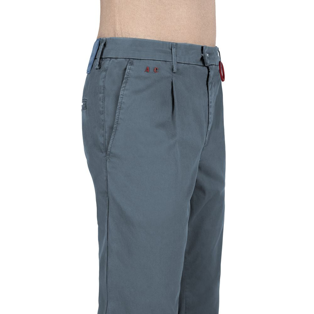 Light Blue Cotton Men Jeans - ventzia