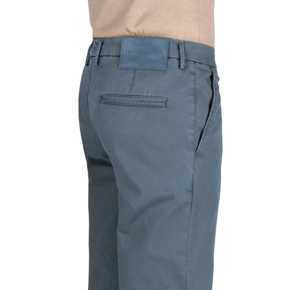 Light Blue Cotton Men Jeans - ventzia