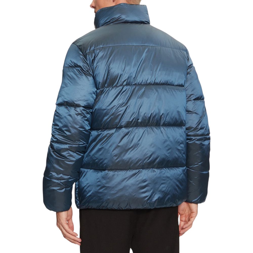Blue Recycled Polyamide Jackets & Coat - ventzia