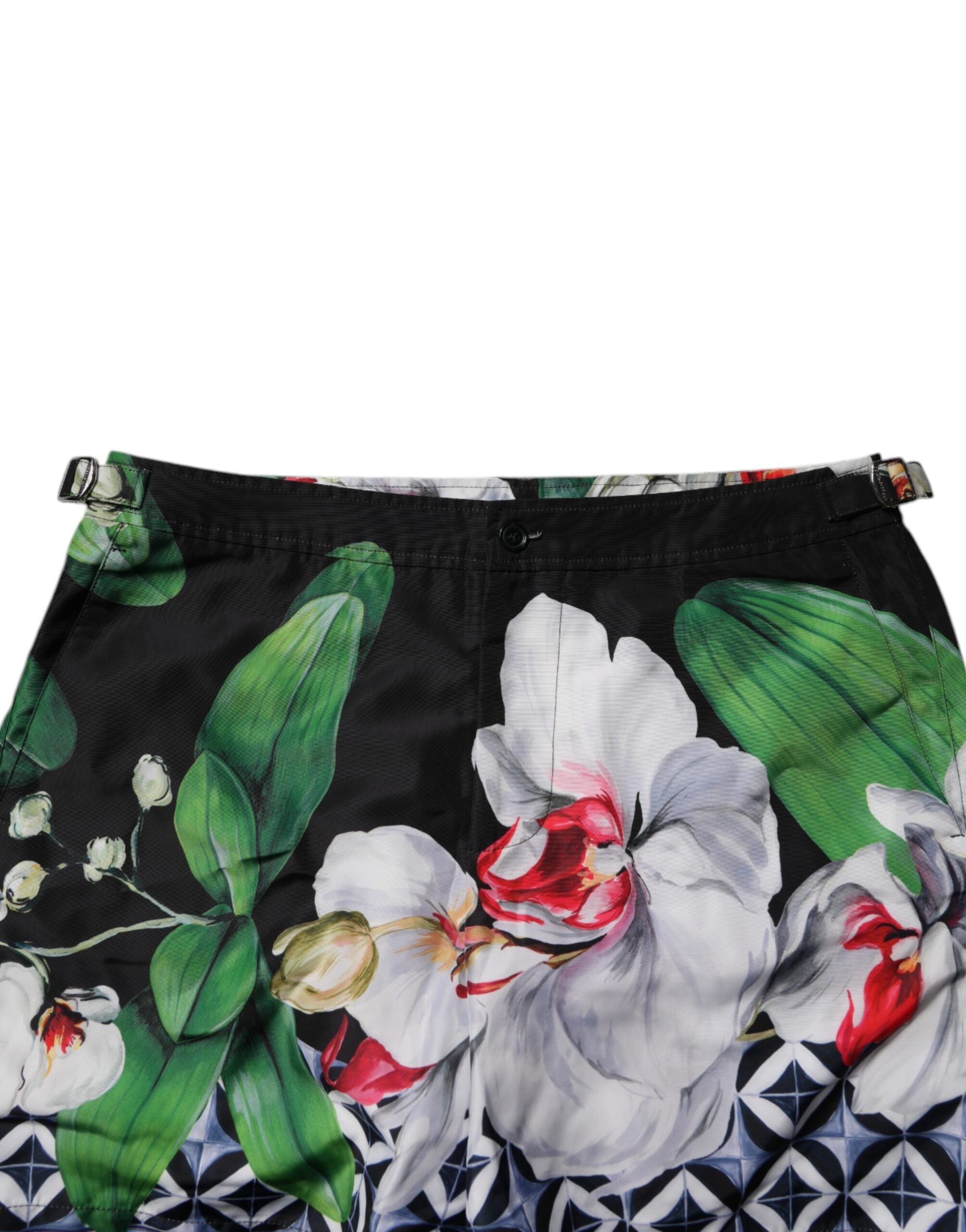 Multicolor Floral Polyester Men Bermuda Shorts - ventzia