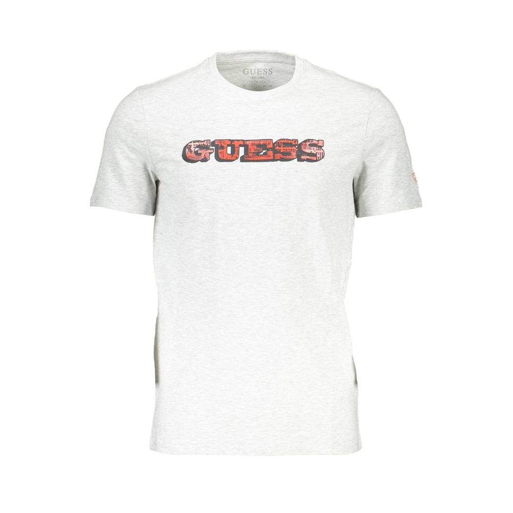 Gray Cotton Men T-Shirt - ventzia