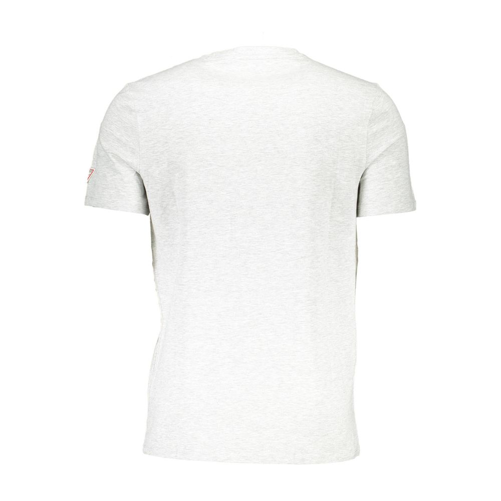 Gray Cotton Men T-Shirt - ventzia