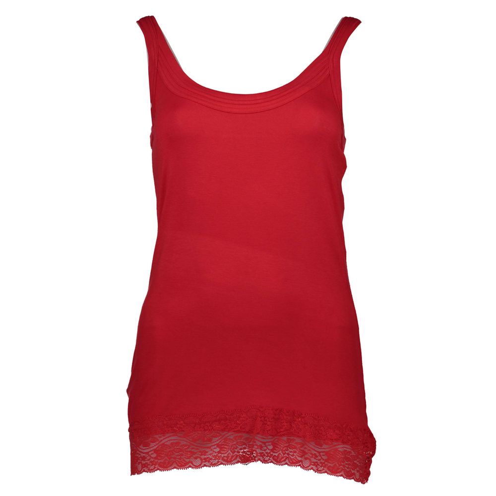 Red Cotton Women Tank - ventzia