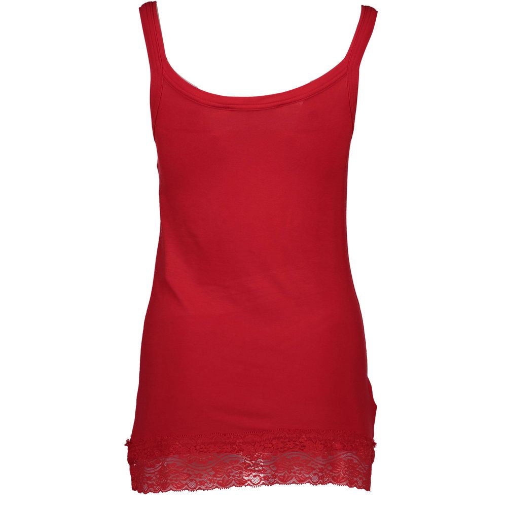 Red Cotton Women Tank - ventzia