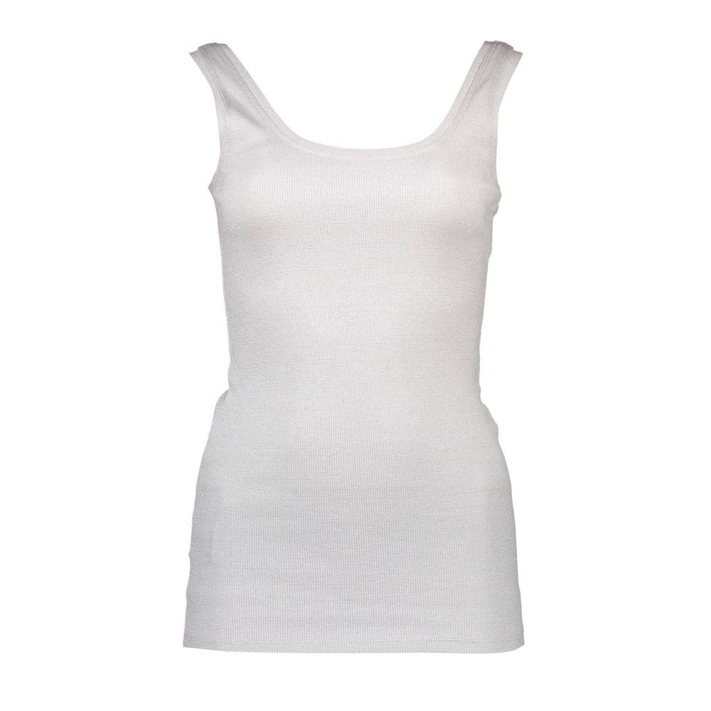 White Cotton Women's Tank Top - ventzia