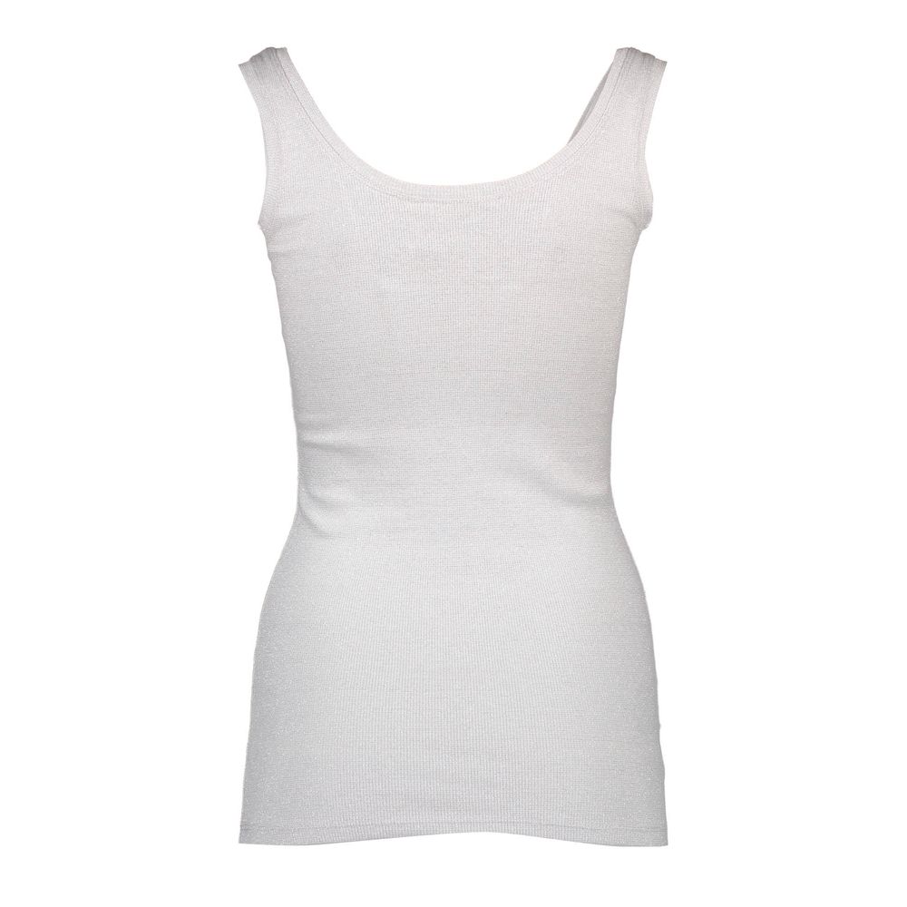 White Cotton Women's Tank Top - ventzia