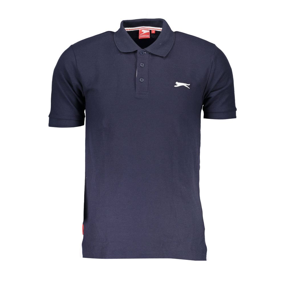 Blue Cotton Polo Shirt - ventzia