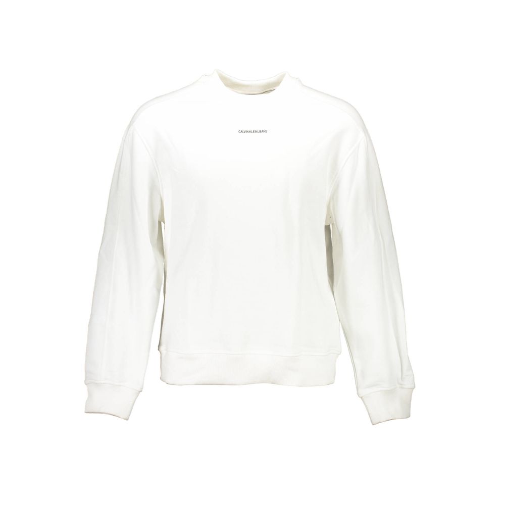 White Cotton Unisex Sweatshirt - ventzia