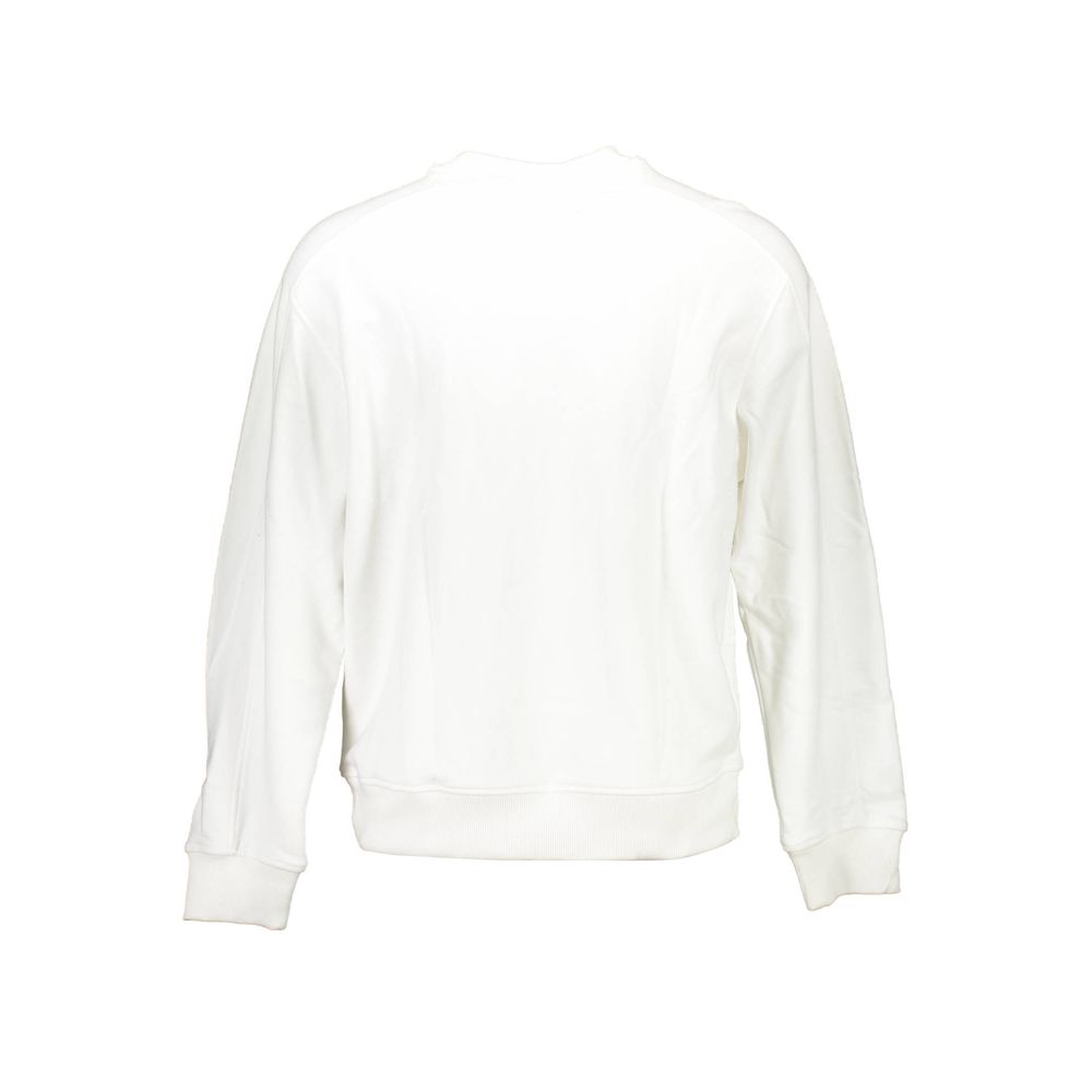 White Cotton Unisex Sweatshirt - ventzia