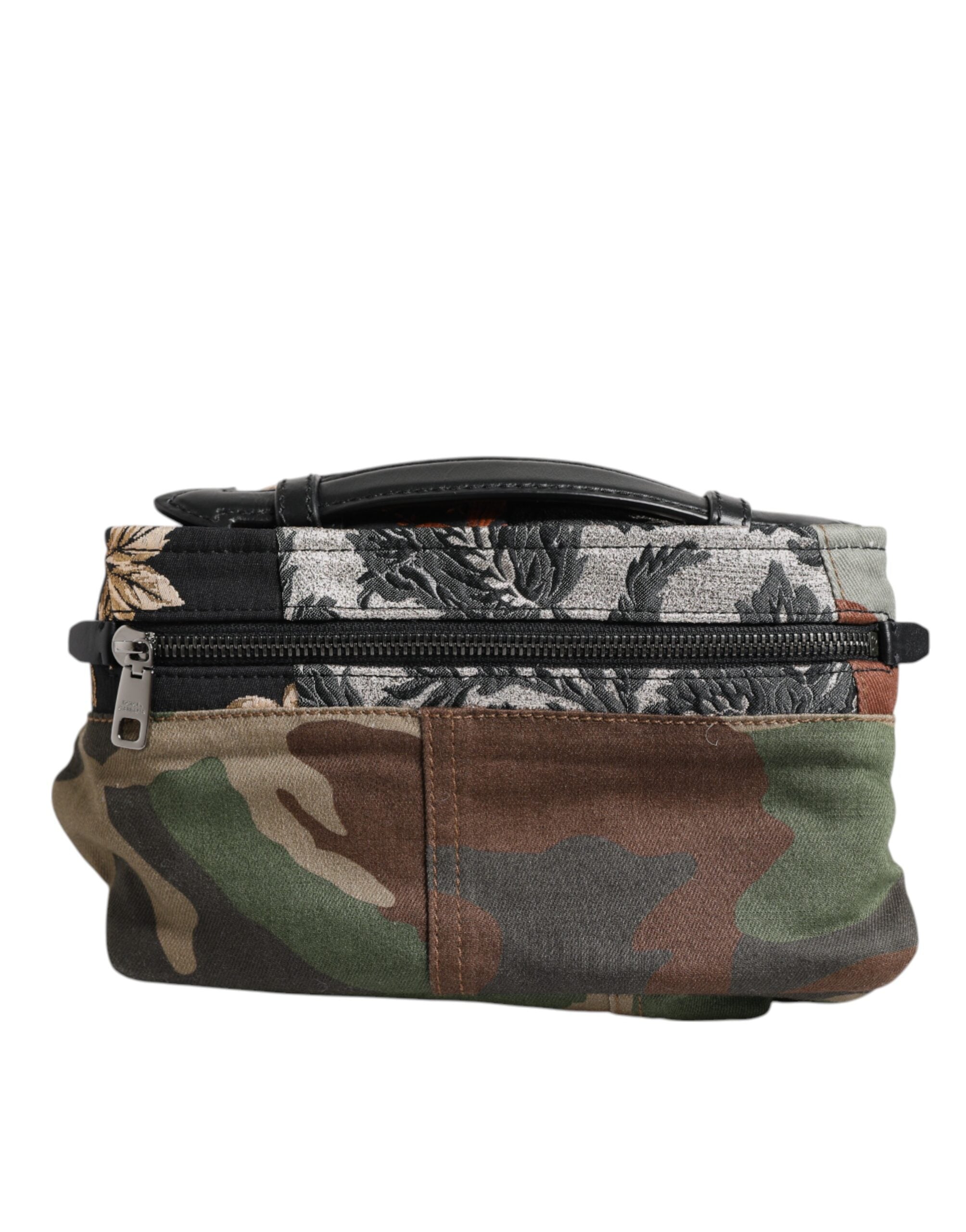 Multicolor Camouflage Patchwork Logo Waist Fanny Pack Bag - ventzia