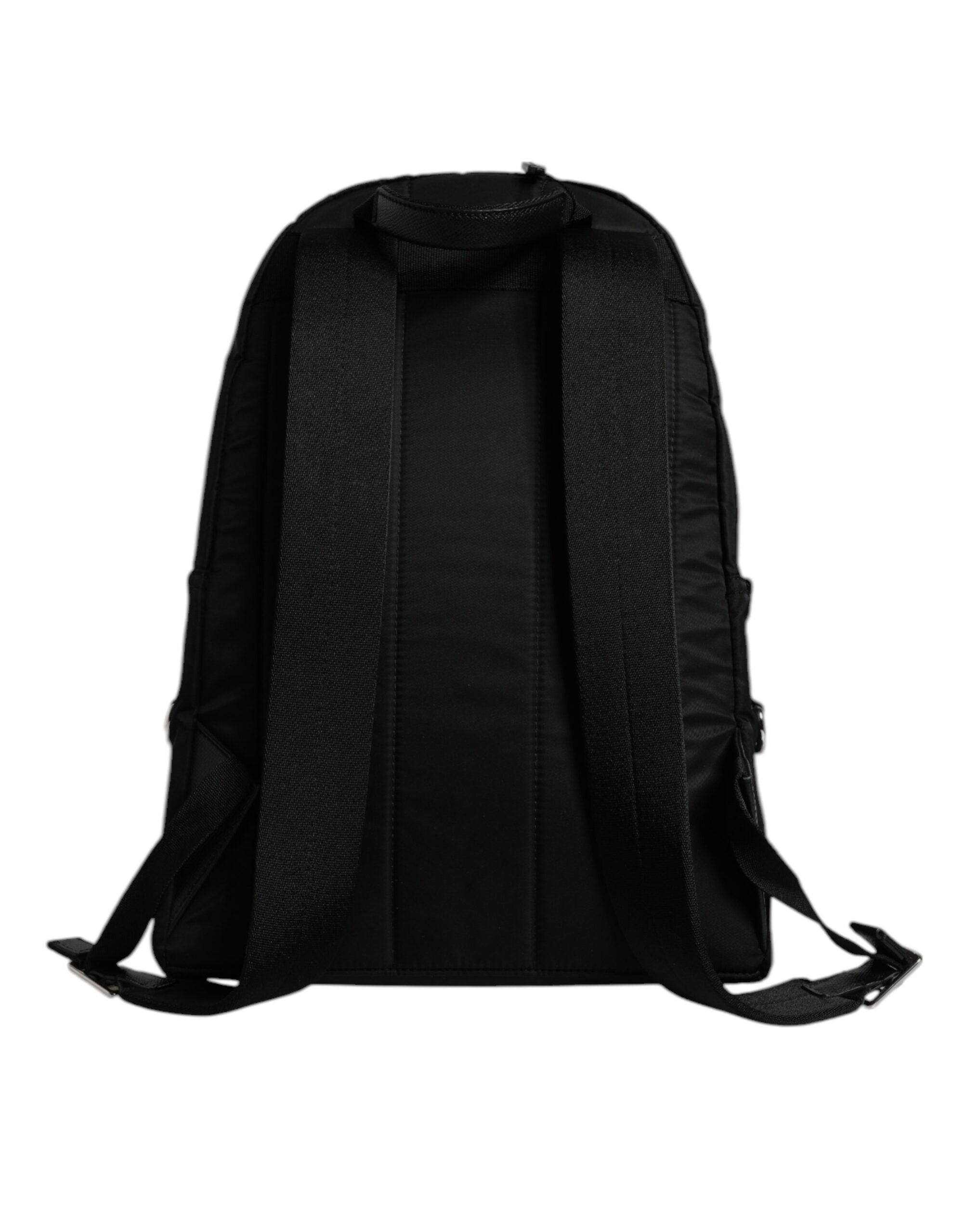 Black Nylon #DGFAMILY Embellished Backpack VULCANO Bag - ventzia
