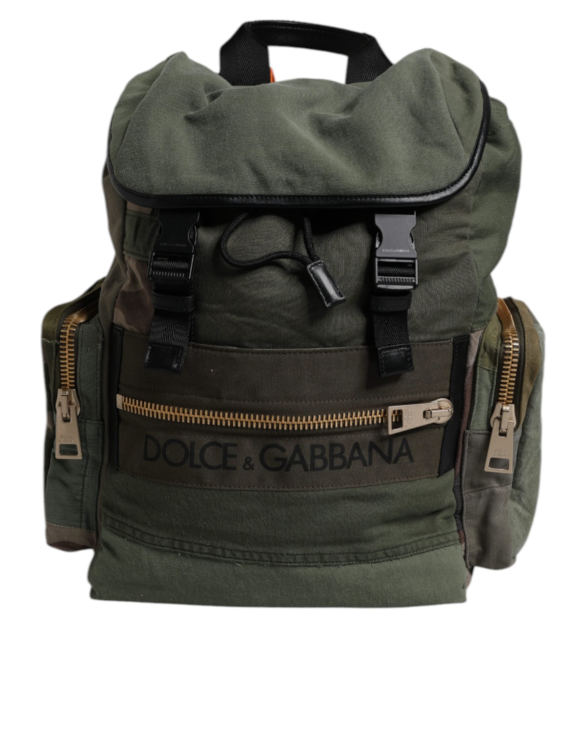 Military Green Patchwork Travel Backpack Bag - ventzia