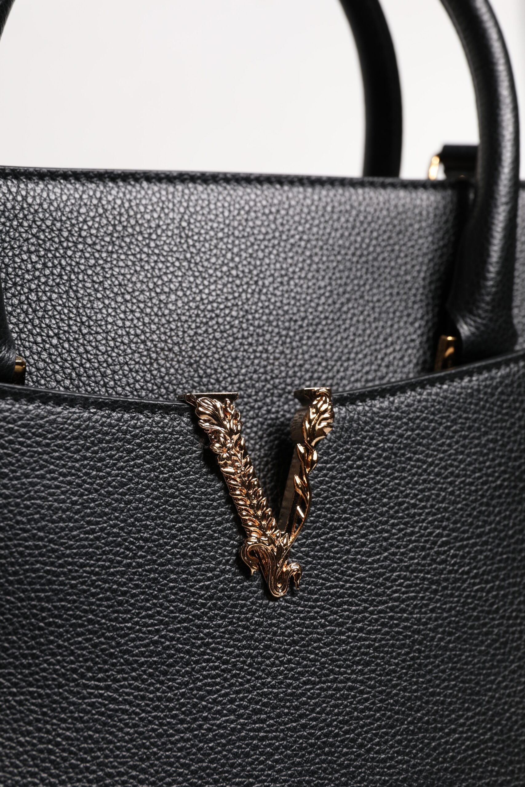 Black Large Leather Top Handle Shoulder Crossbody Bag - ventzia