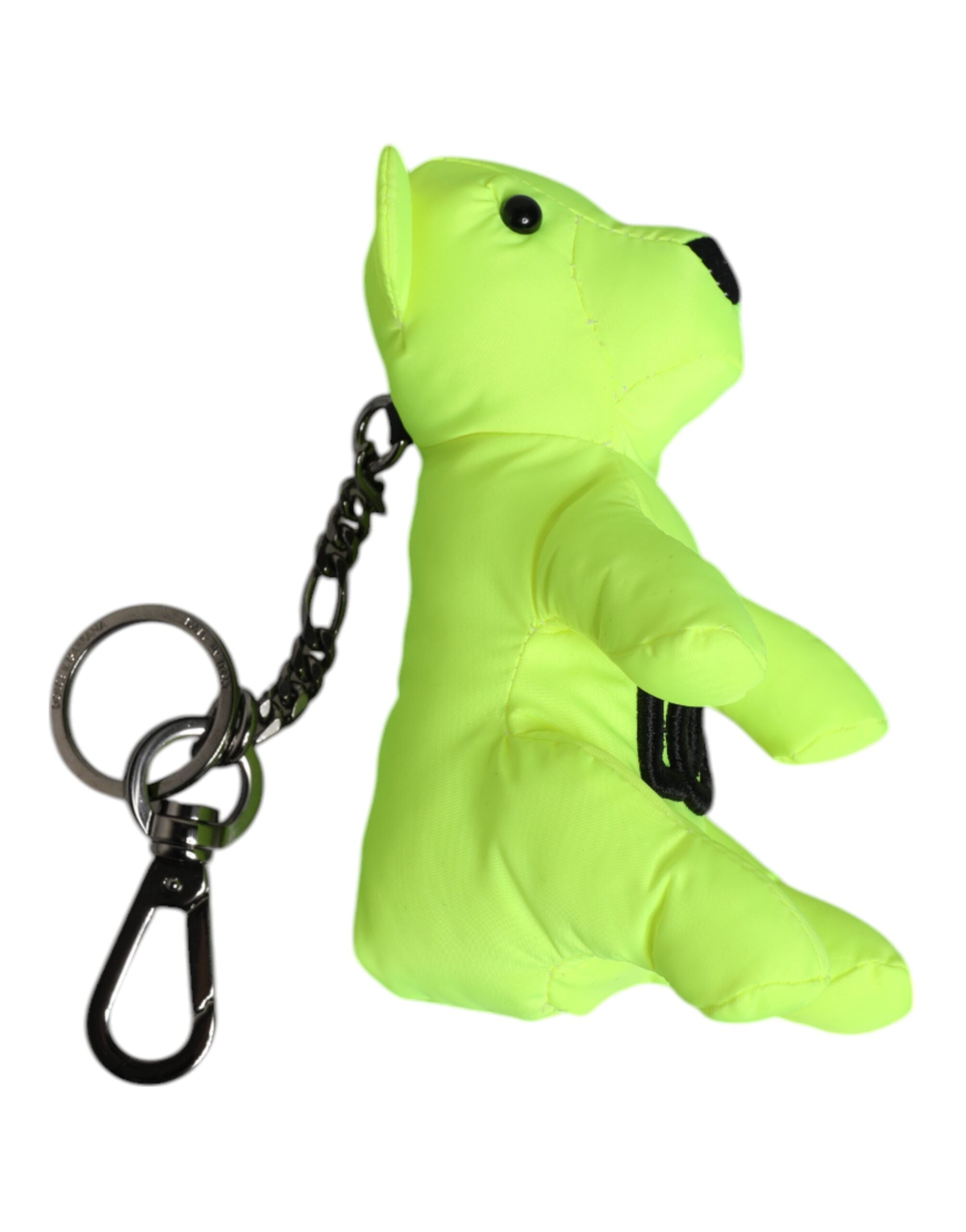 Green Bear Embroidered Logo Keychain Clasp Keyring - ventzia