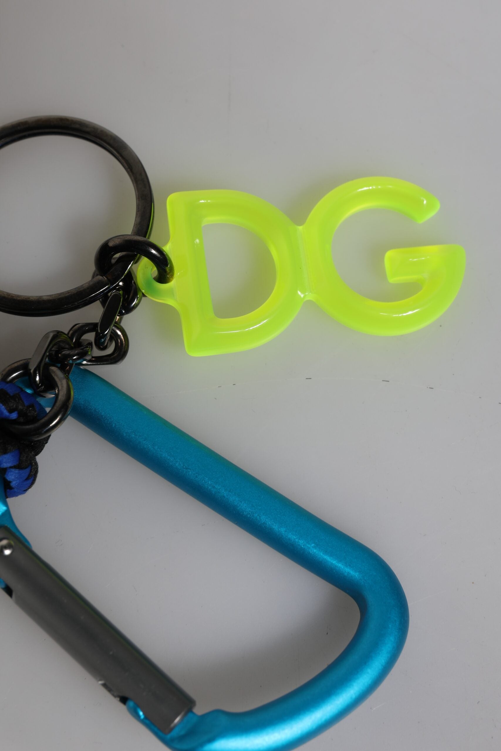 Multicolor Tape String DG Logo Keychain Polyester Keyring - ventzia
