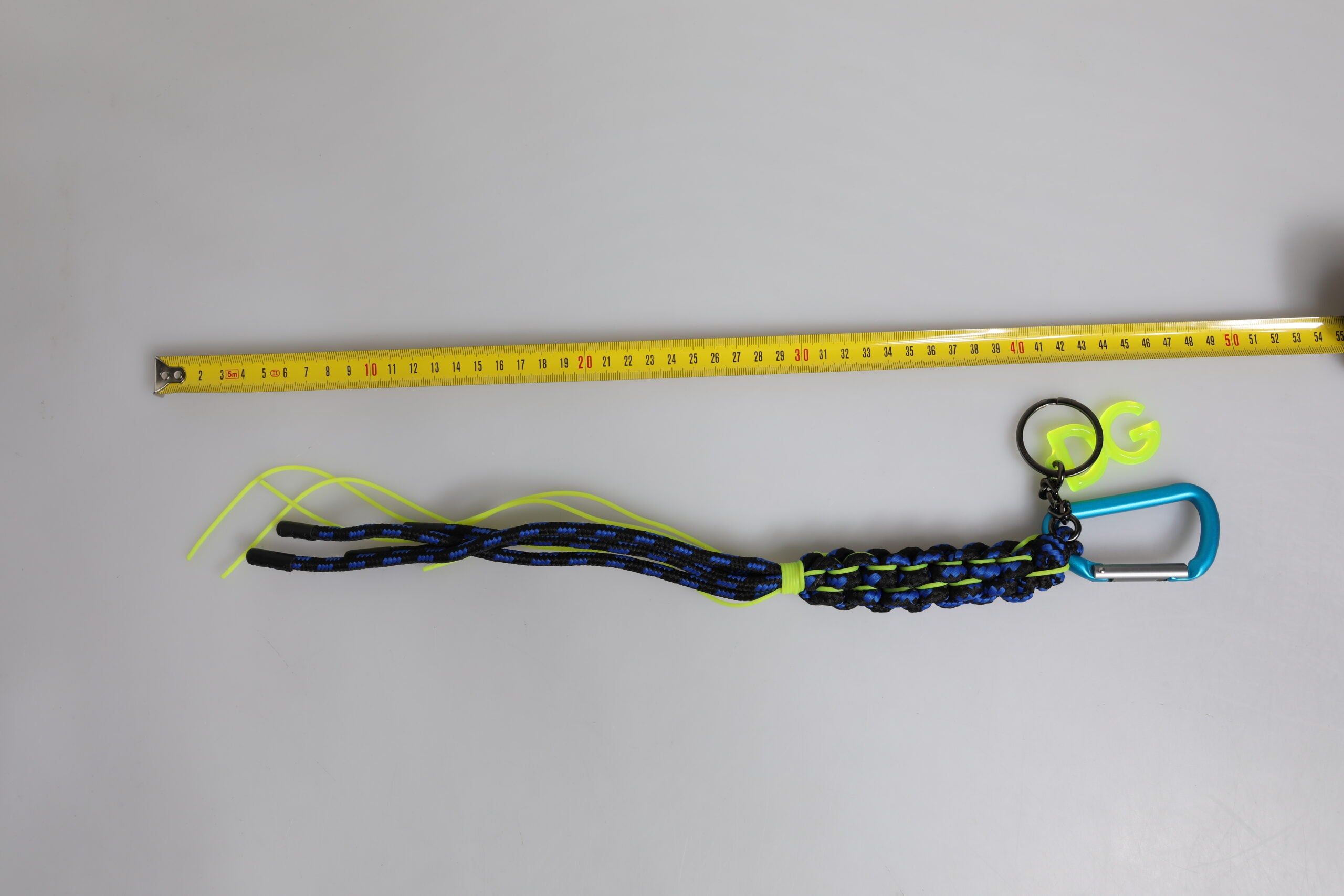 Multicolor Tape String DG Logo Keychain Polyester Keyring - ventzia