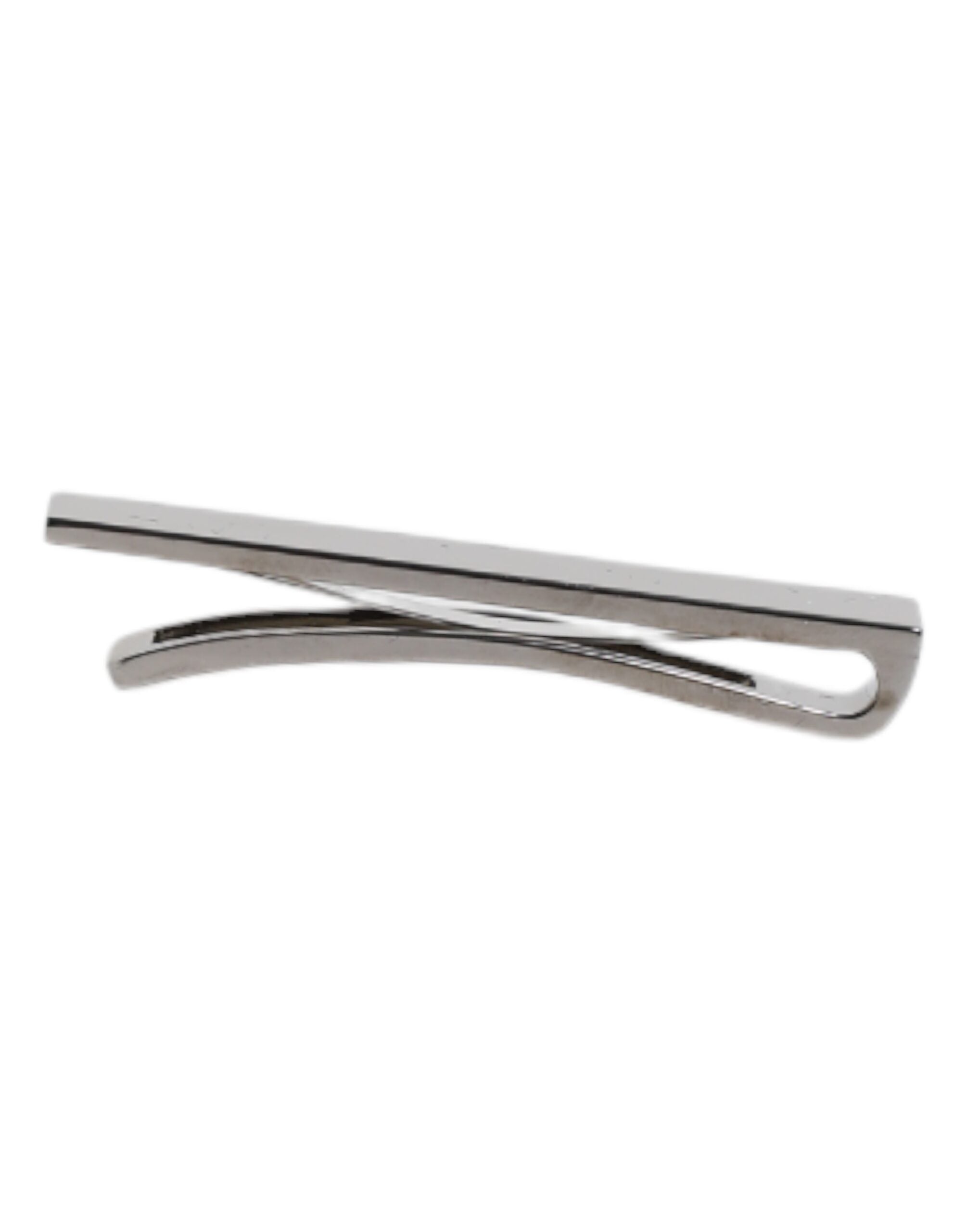 Black Tone Brass Logo Branded Tie Clip Bar - ventzia