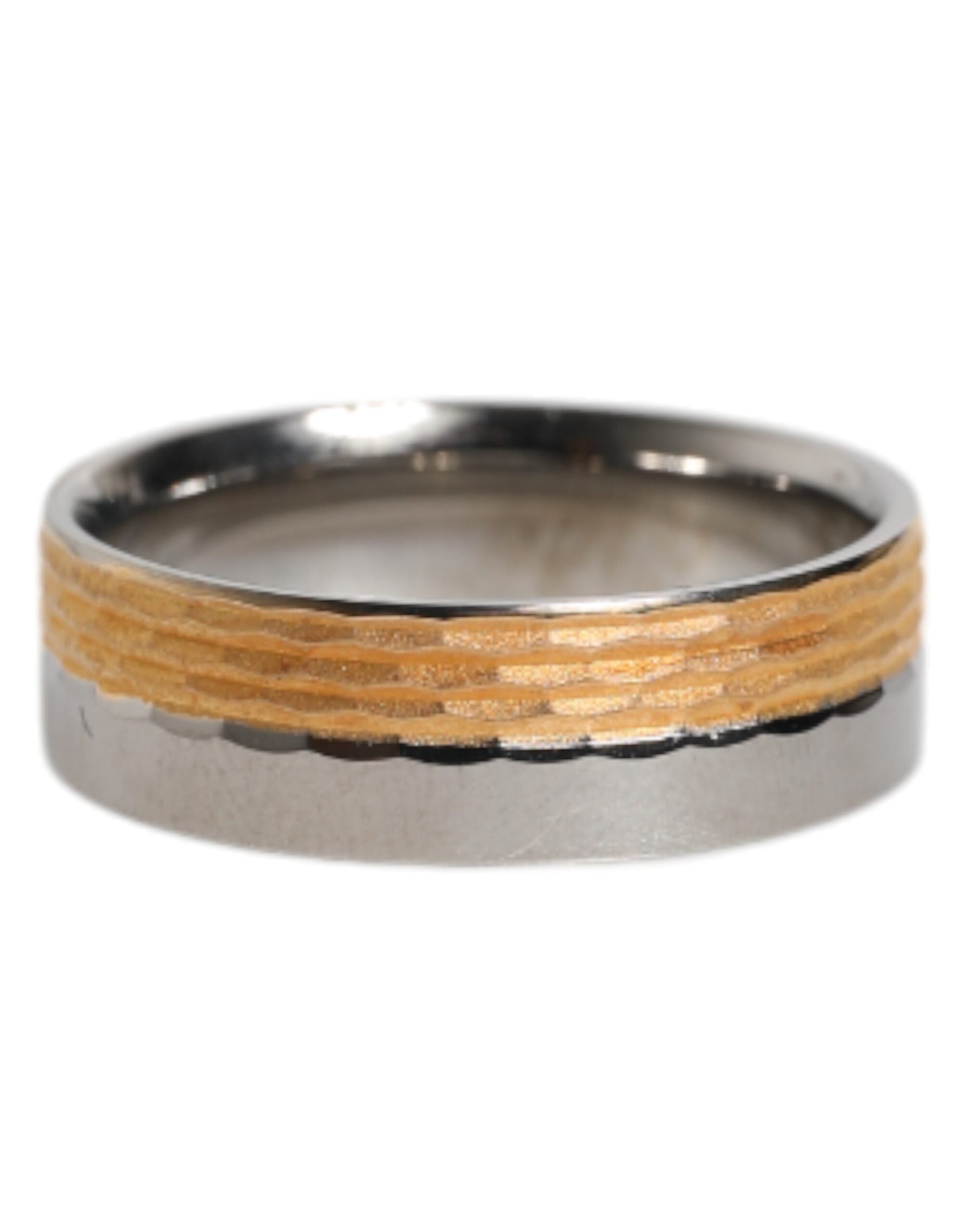 Gold Silver Tone Real Brass DG Logo Ring - ventzia