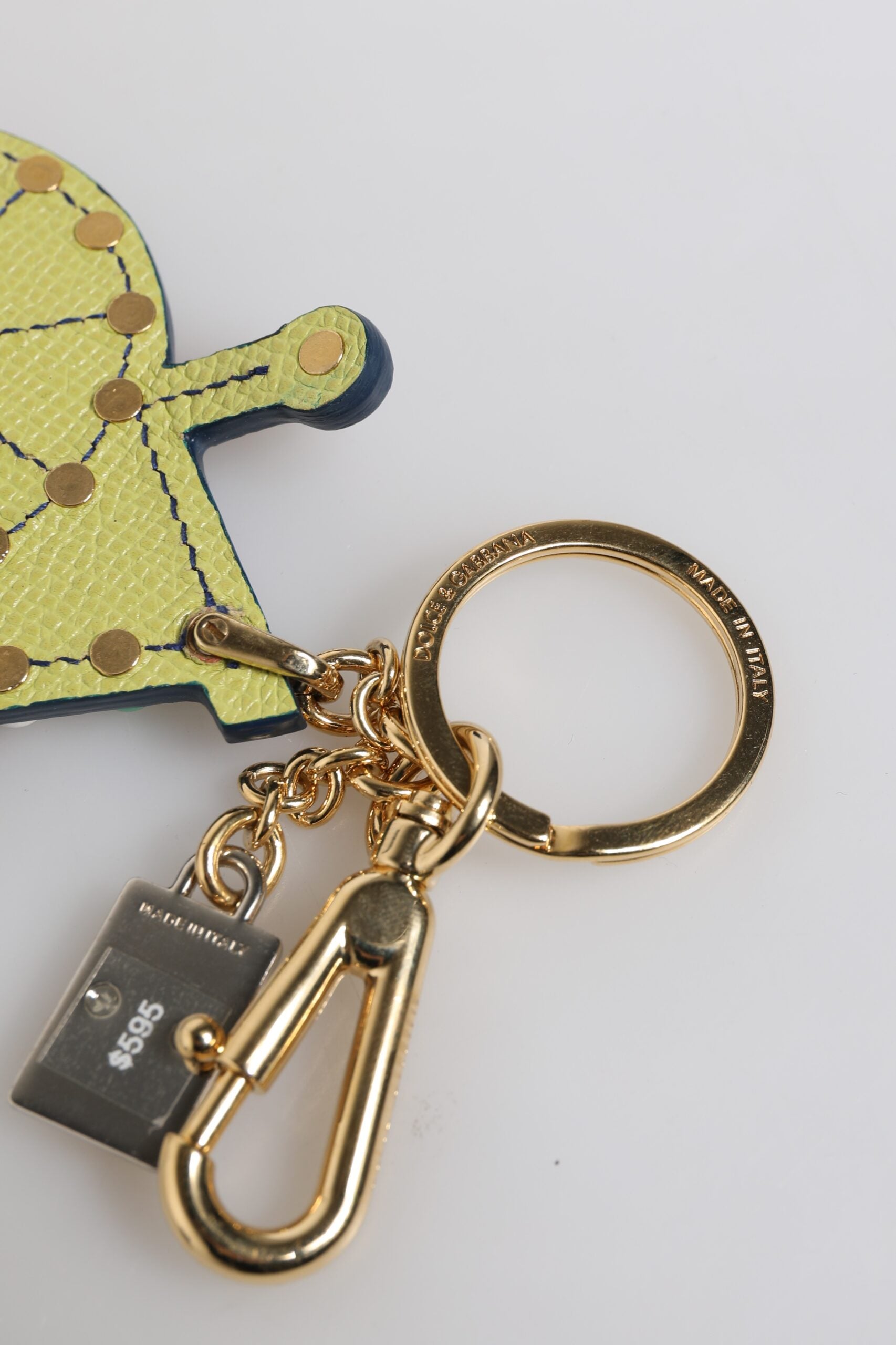 Multicolor Gold Tone Carretto Keychain Keyring - ventzia