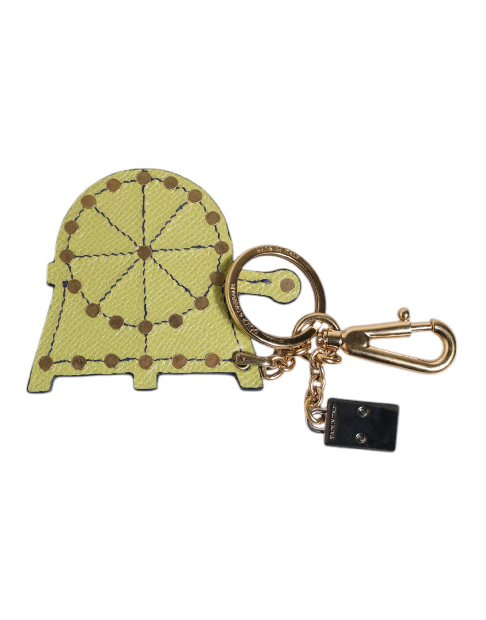 Multicolor Gold Tone Carretto Keychain Keyring - ventzia