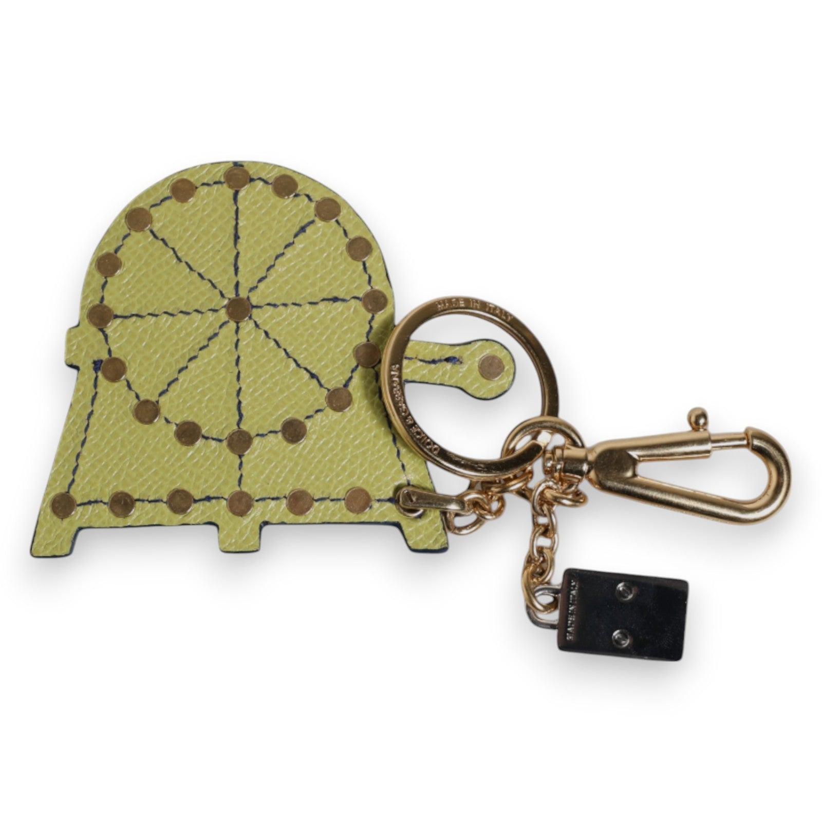 Multicolor Gold Tone Carretto Keychain Keyring - ventzia