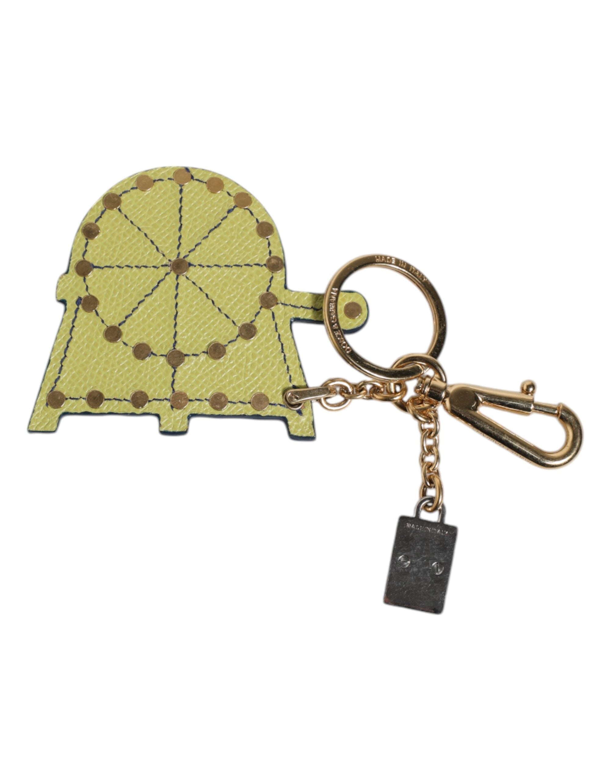 Multicolor Gold Tone Carretto Keychain Keyring - ventzia