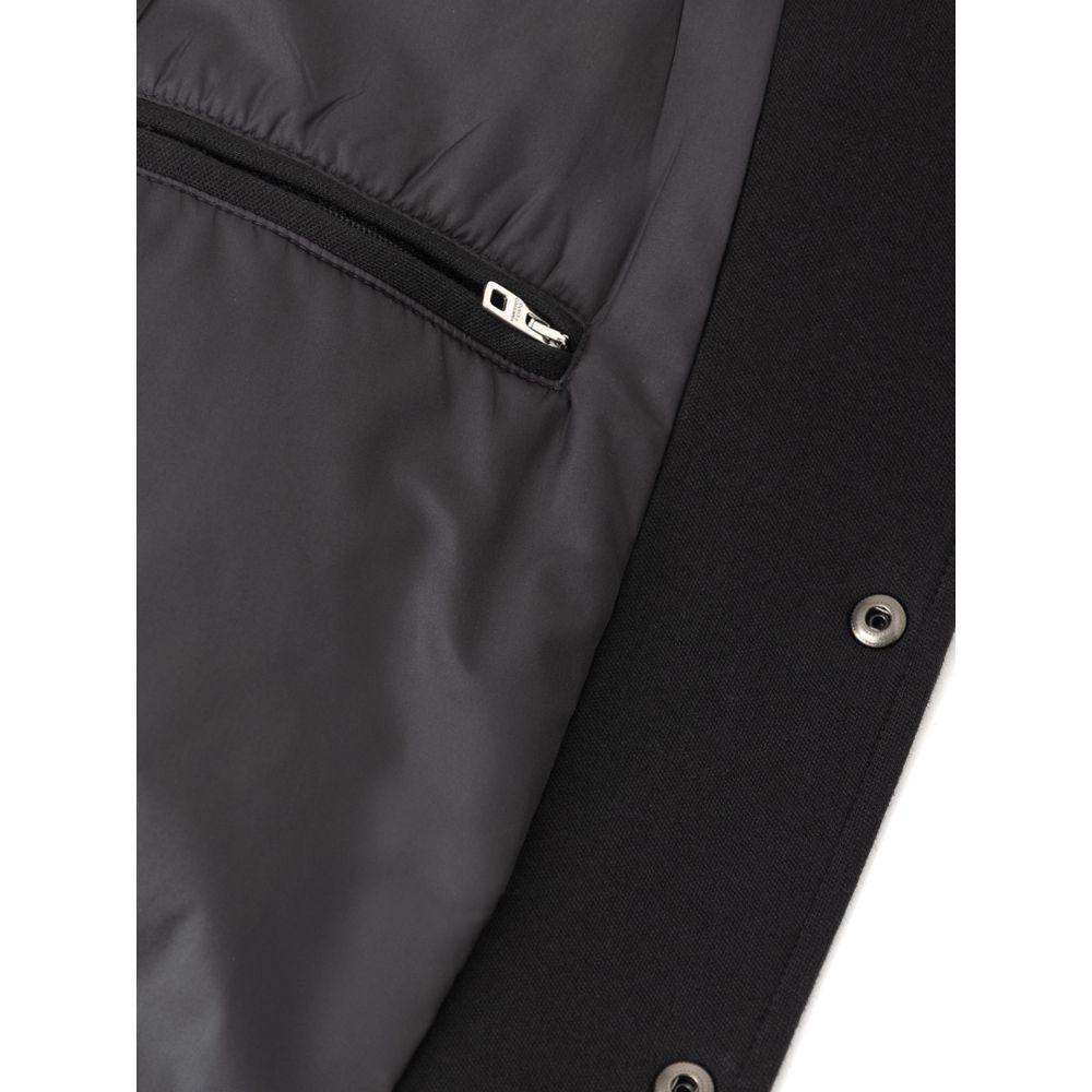 Black Viscose Jackets & Coat - ventzia