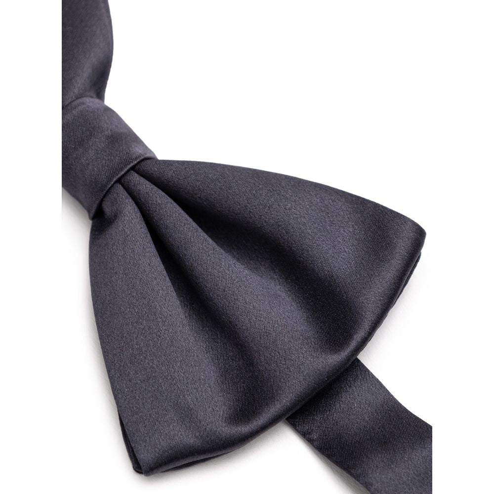 Gray Silk Bowty