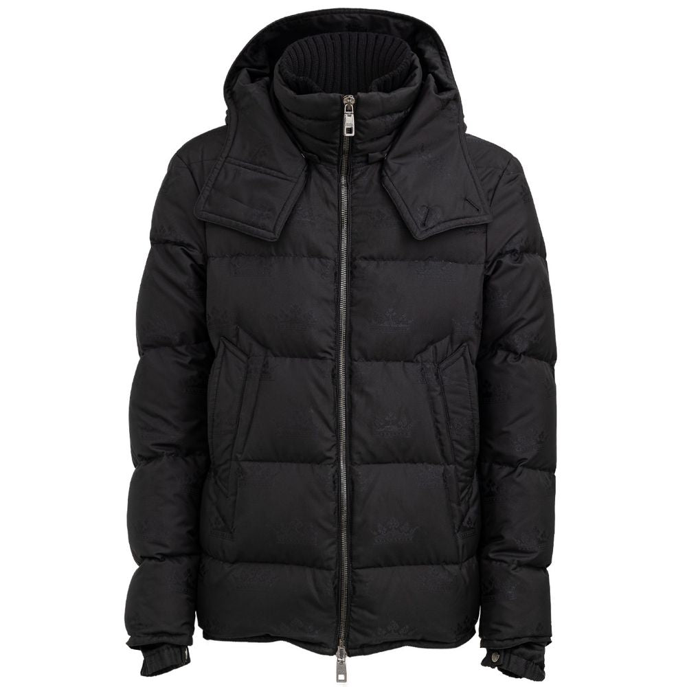 Black Cotton Jackets & Coat - ventzia