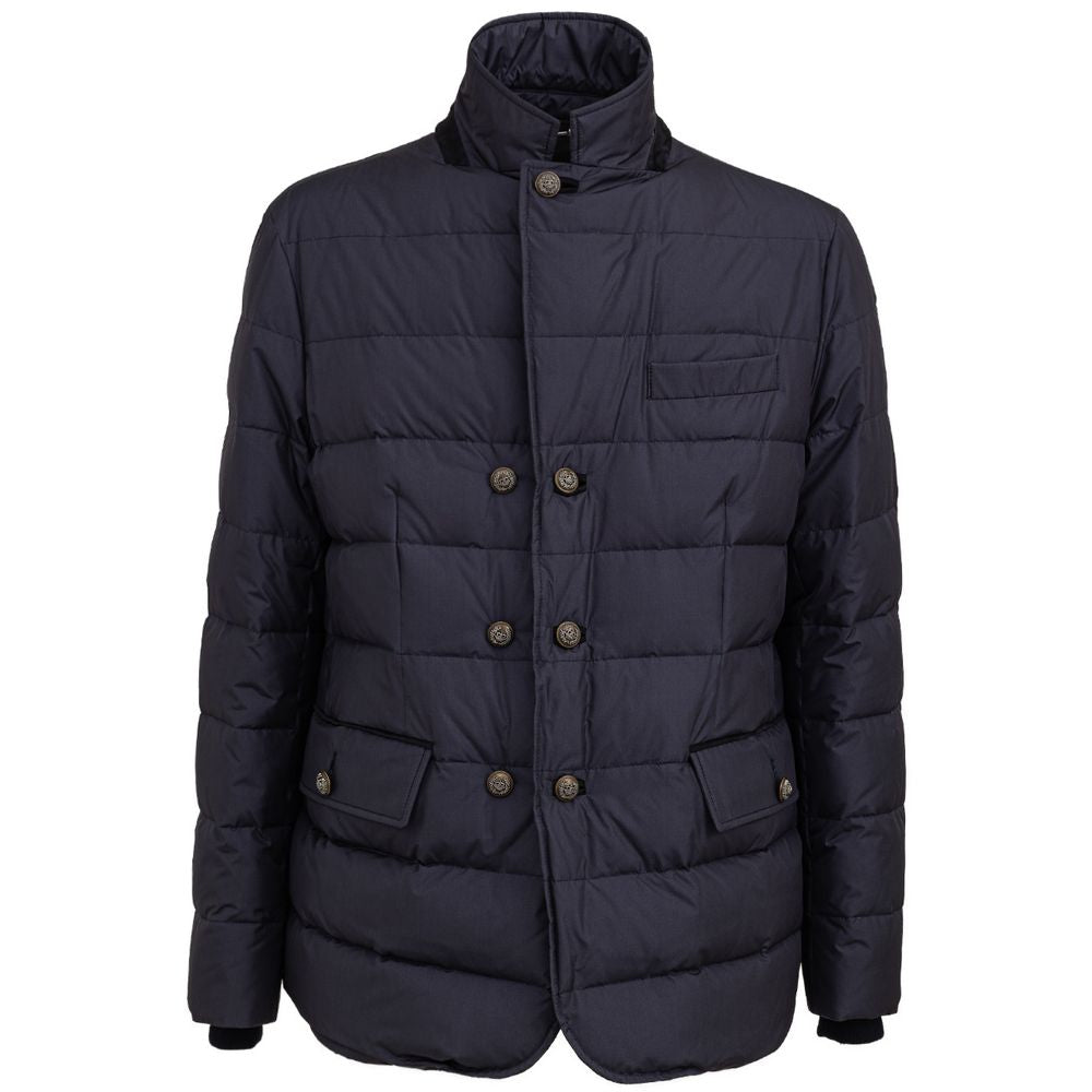 Blue Polyester Jackets & Coat - ventzia
