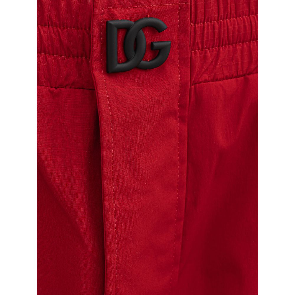 Red Polyamide Pant - ventzia