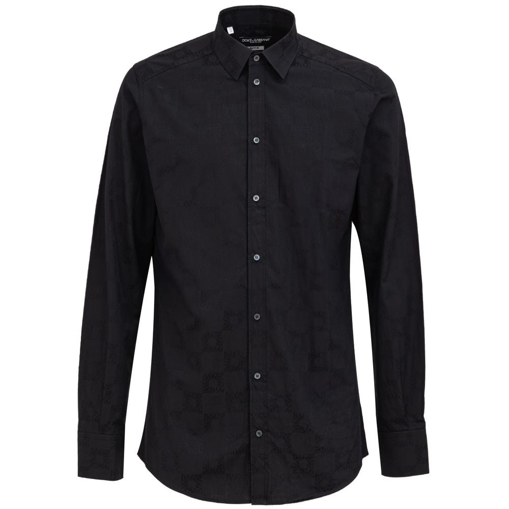 Black Cotton Shirt - ventzia