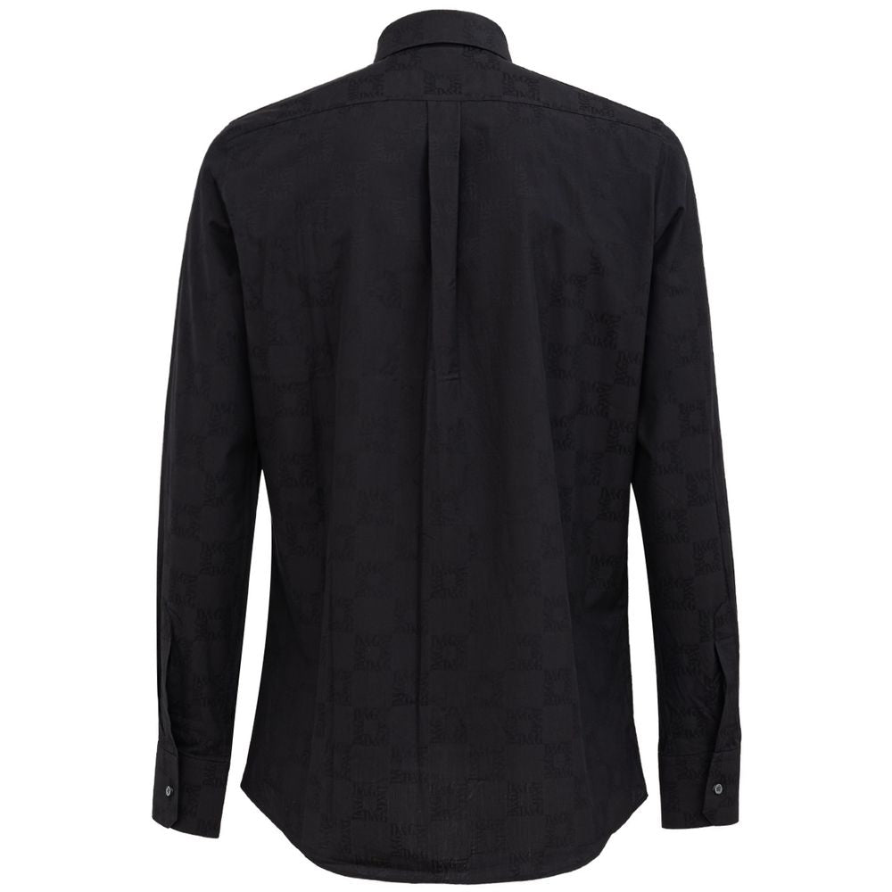 Black Cotton Shirt - ventzia
