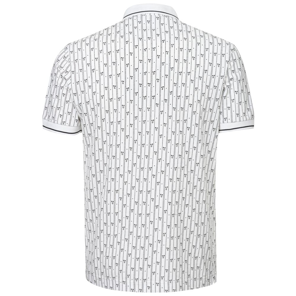 White Cotton Polo Shirt - ventzia