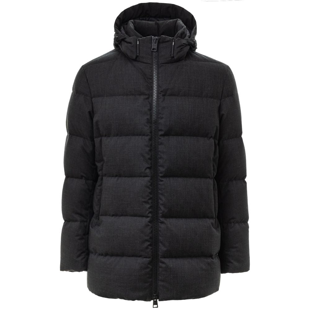 Black Polyester Jackets & Coat