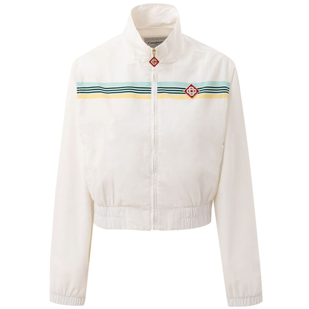 White Polyester Sweatshirt