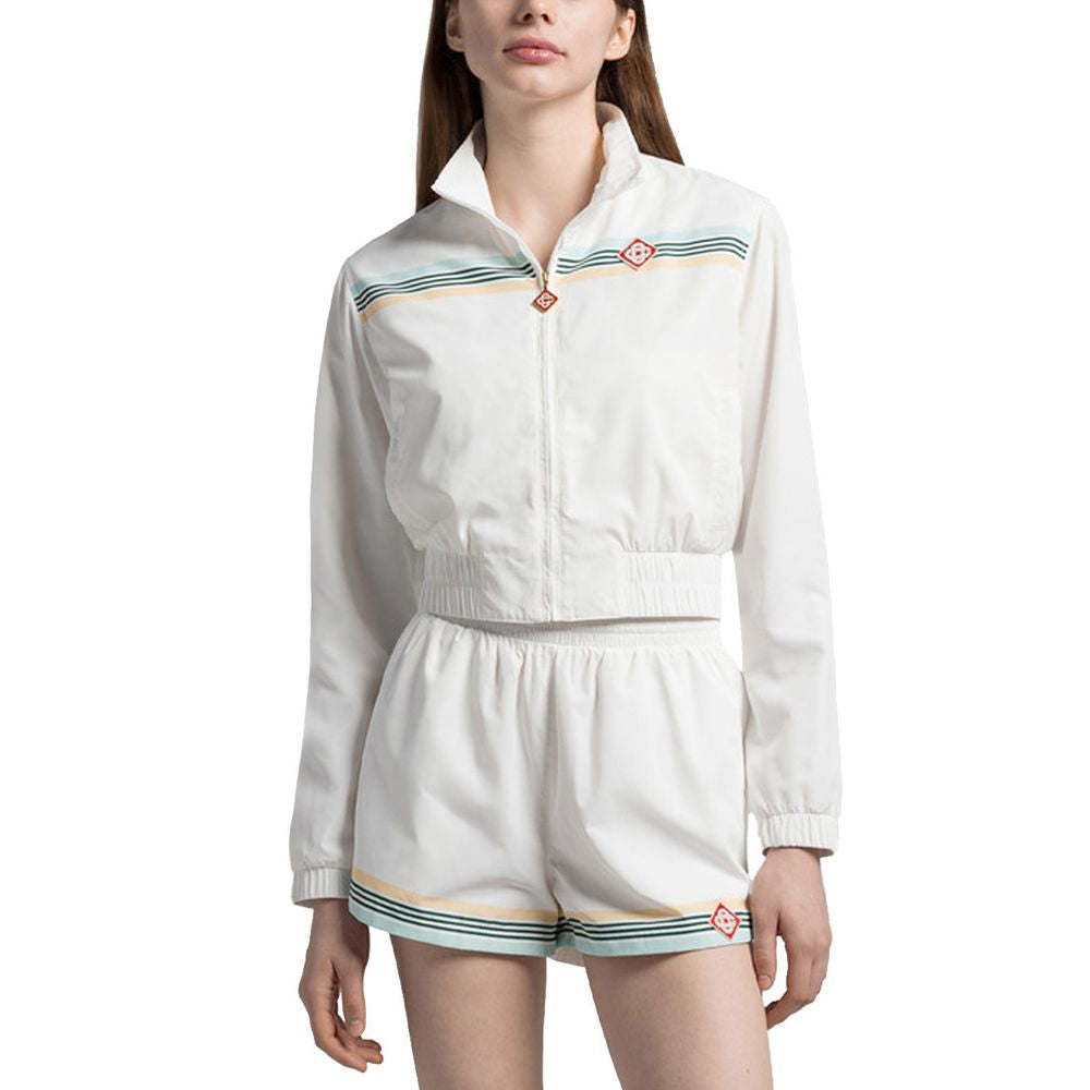 White Polyester Sweatshirt