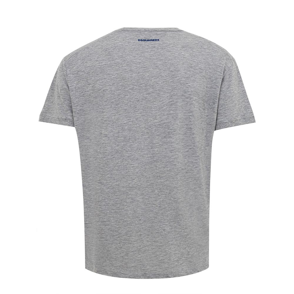 Gray Cotton T-Shirt - ventzia